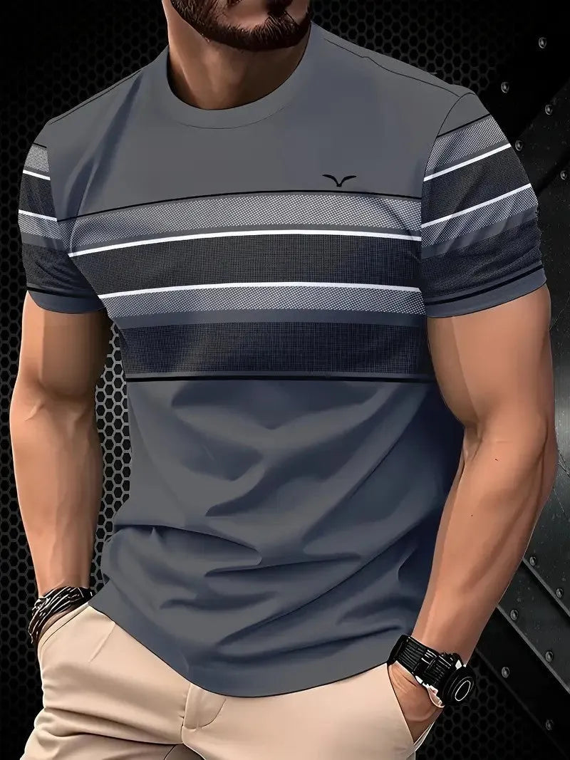 Men's loose fit casual t-shirt in polyester fabric available in multiple colours