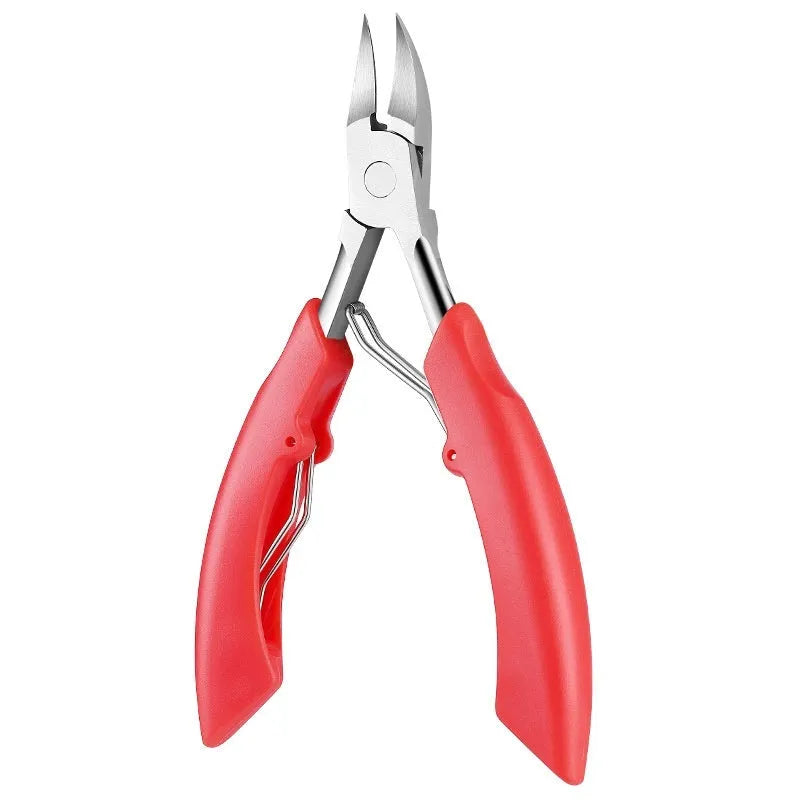 Bevel olecranon nail clippers with nail groove slot in multiple colour options