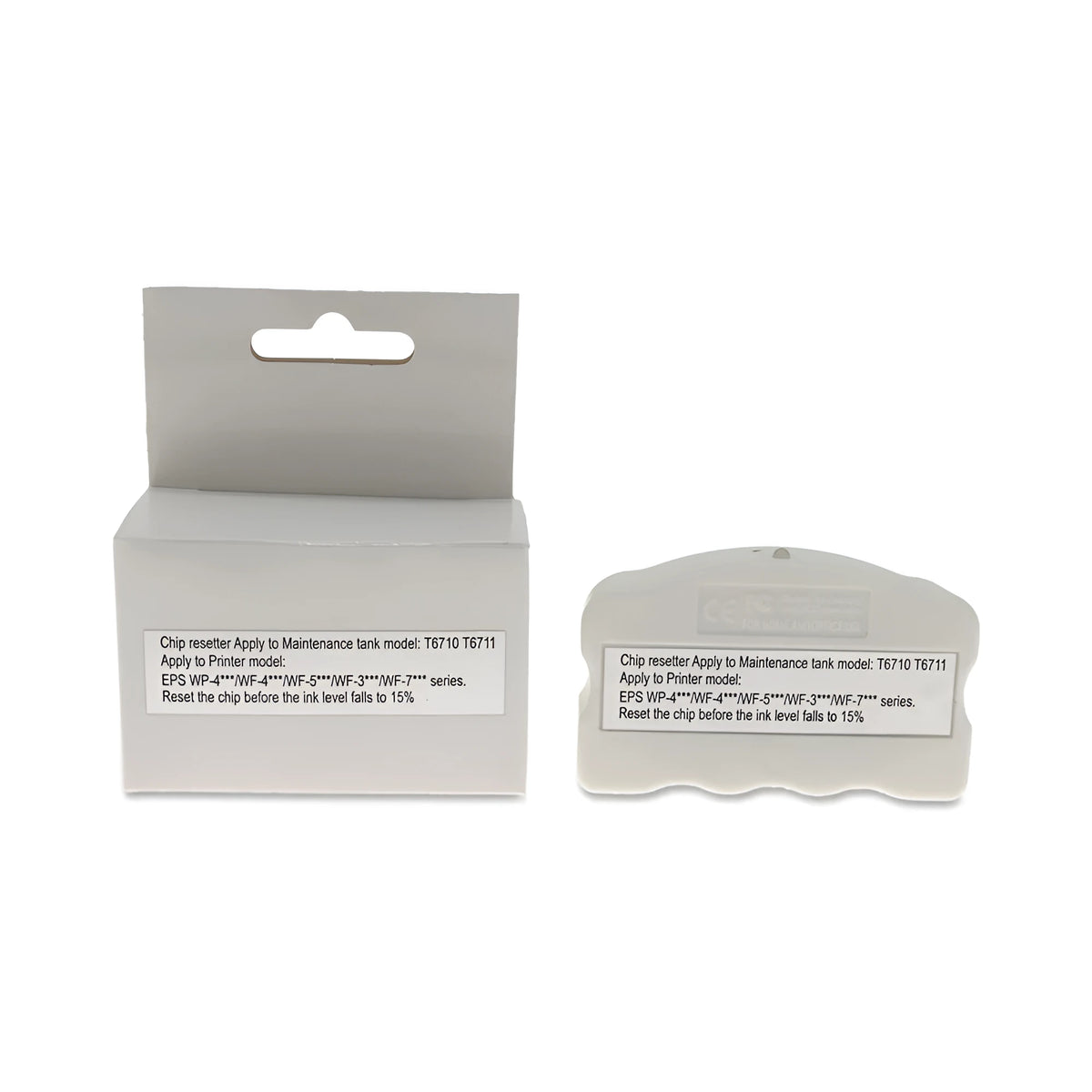 Epson waste ink tank resetter for T6710 T6711 maintenance box chip decoder with red/green indicator light.