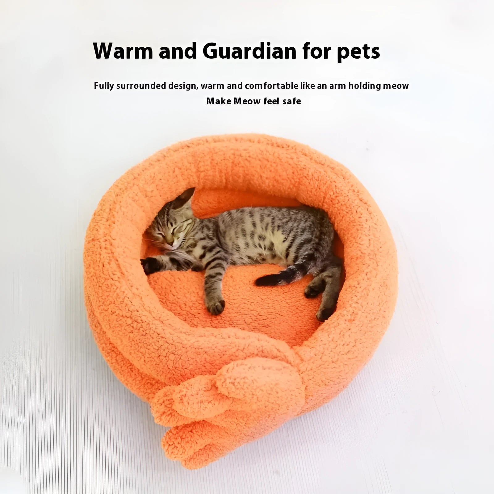 Yellow pet kennel measuring 48 x 20 cm with plush mattress for dogs and cats