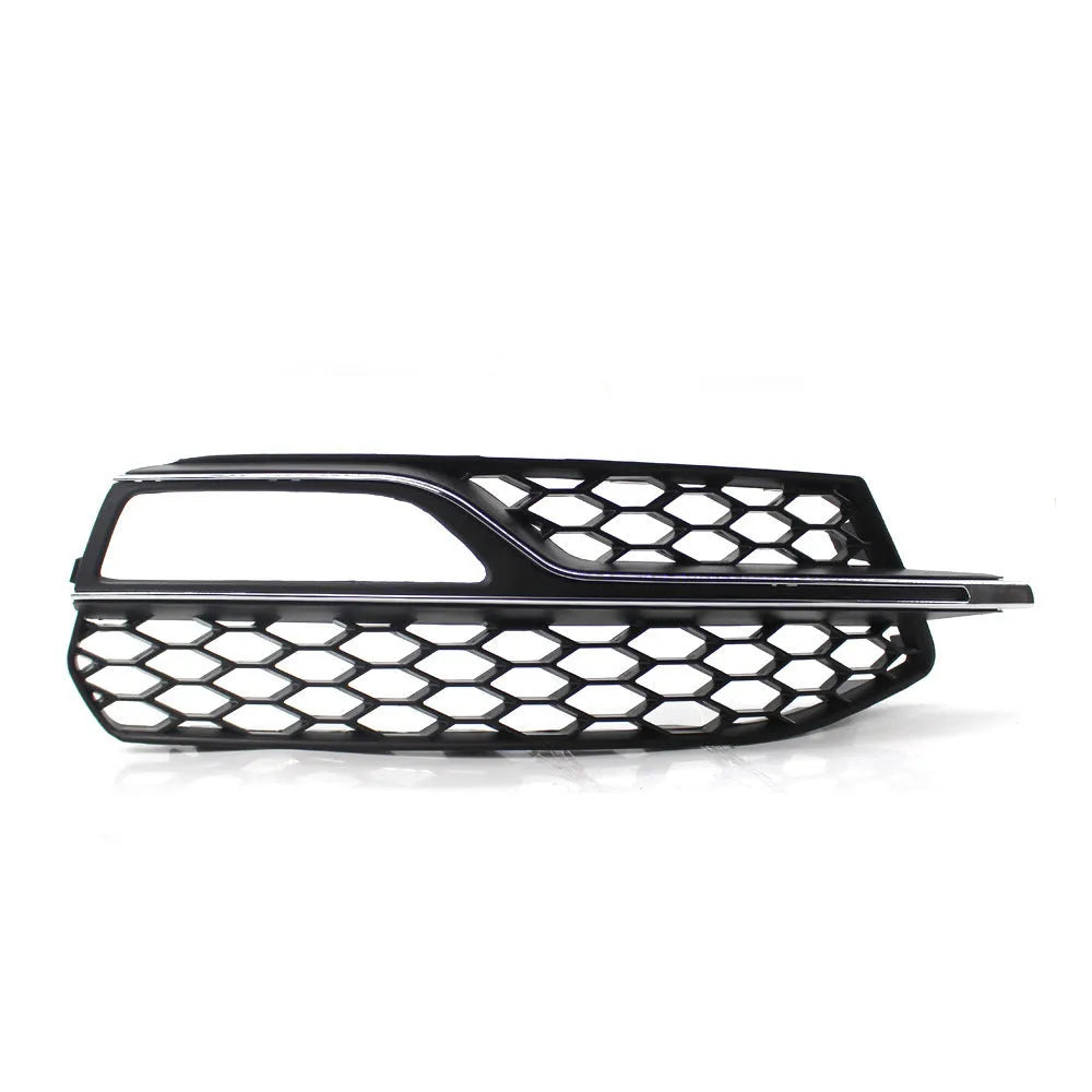 Black Audi A3 Sport S3 front bumper fog lamp grille for 2013-2016 models with electroplated finish