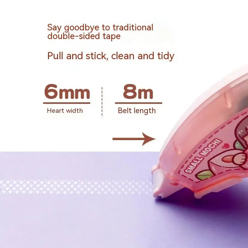 Dotting glue adhesive stationery in peach juice, lemon juice, blueberry juice, butter juice and grape juice colours