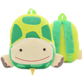 Cute Zoo plush animal turtle children's schoolbag backpack with double shoulder straps and soft handle