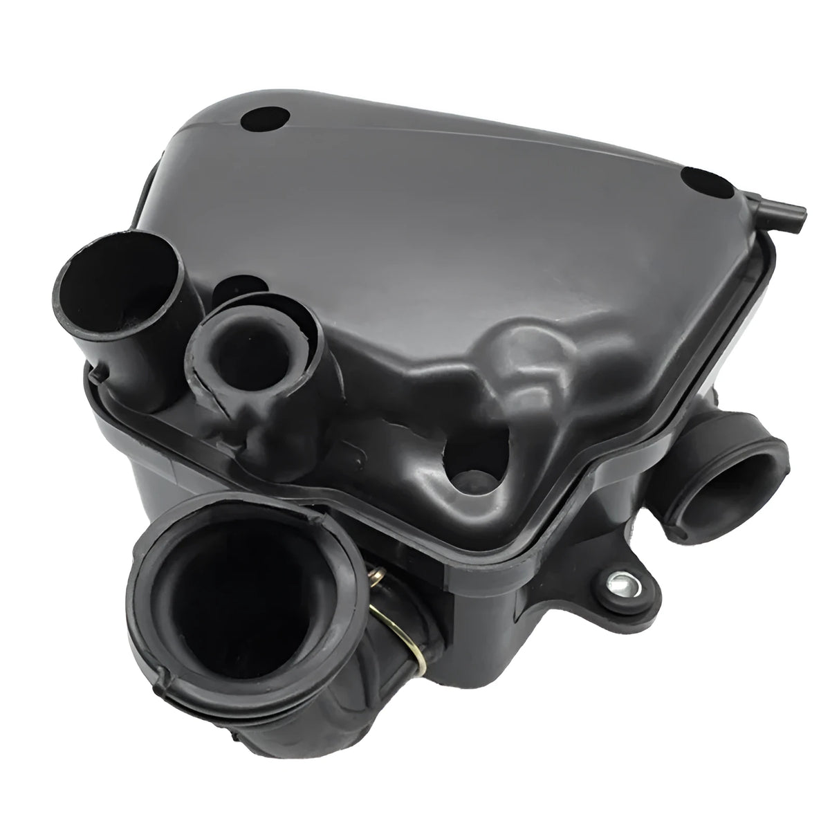 Black plastic motorcycle air filter assembly for YAMAHA BWS100 4VP ZUMA, replacement part.