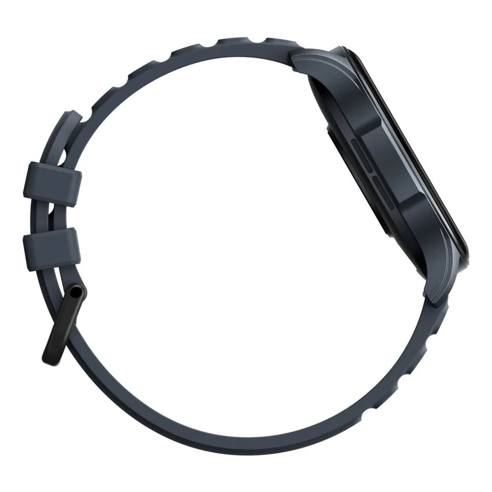 Btalk 3 Pro smart watch with AMOLED display showing health tracking data on blue-coloured case