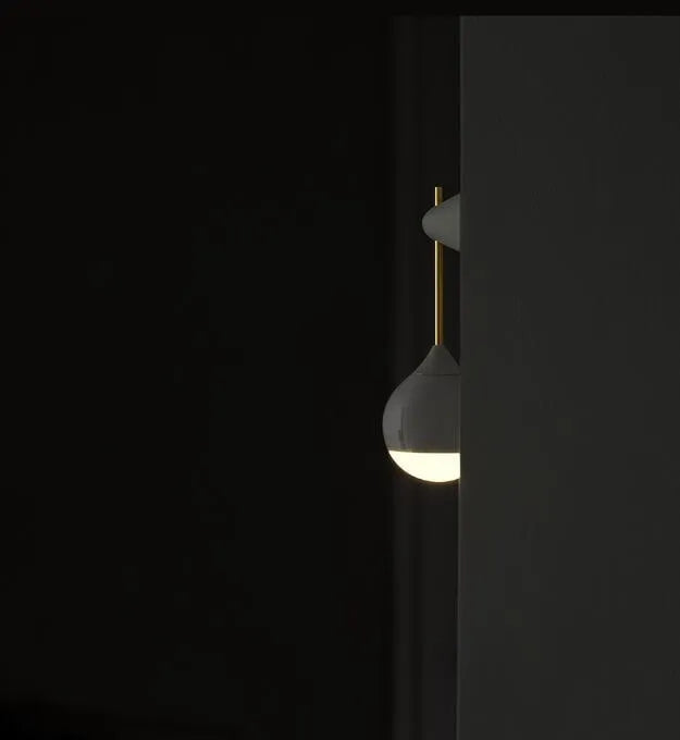 Induction night light with motion sensor, LED spiral shade, 149x61x56mm, Morandi Grey or Nutcracker colour
