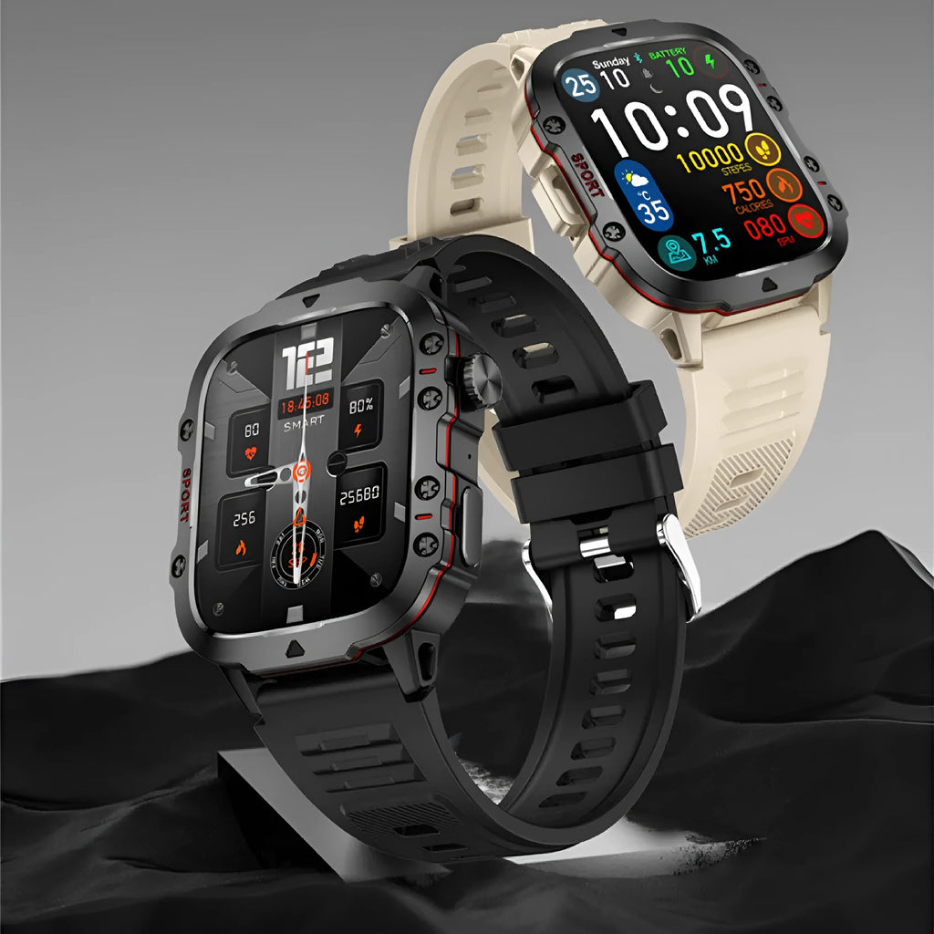 QX11 Smart Bluetooth Watch with TFT touch screen and zinc alloy case showing black colour option