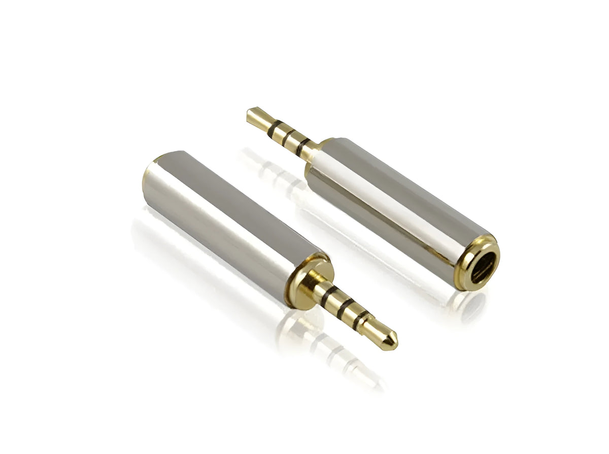 2.5mm male to 3.5mm female mobile phone headset adapter for Nokia phones