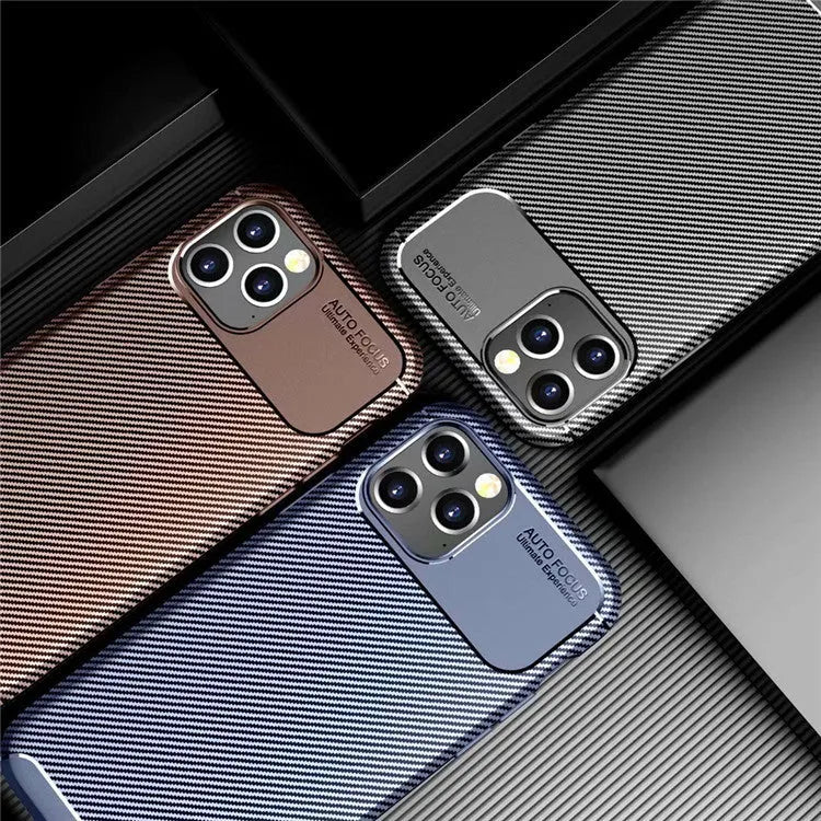 Silicone iPhone 12 protective case in black, blue and brown colour options