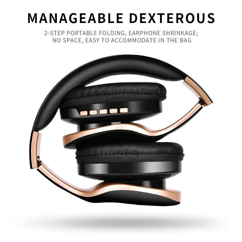 HobbyLane Bluetooth wireless headset with over-ear design and built-in microphone