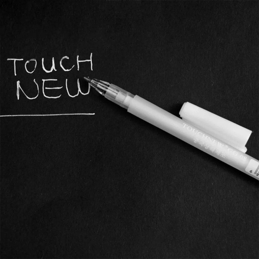 Touchnew highlight pen with 0.8mm tip for black card decoration in golden, silver or white