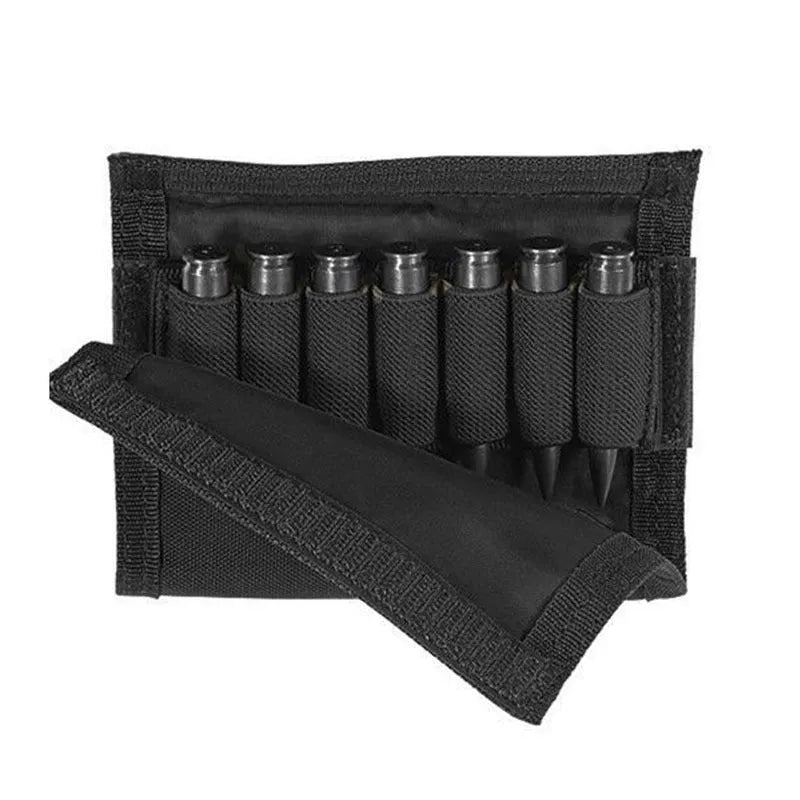 Tactical Crown ambidextrous nylon cheek rest with ammunition carrier for .308 and .300 Winmag in black