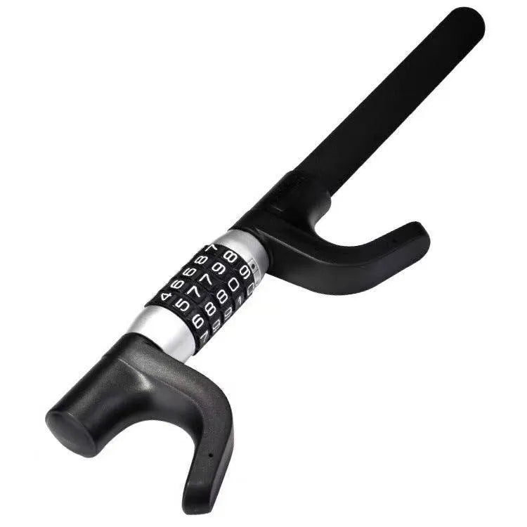 Car steering wheel U-lock with combination dial in alloy steel construction