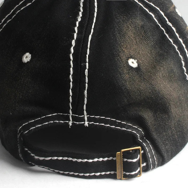 Casual baseball cap for men women with adjustable snapback, dome top, flat eaves, five colours, 56-60cm fit