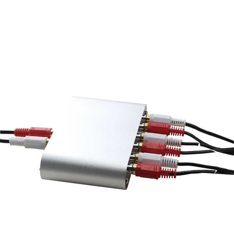 Silver audio source switch unit with remote control for US market