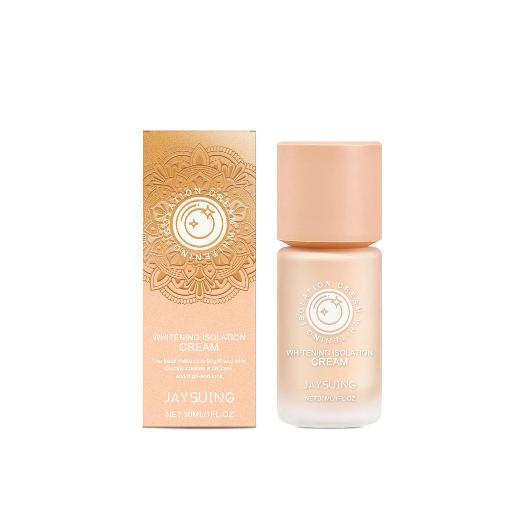 Clear moisturising makeup primer in 30ml container with cream texture