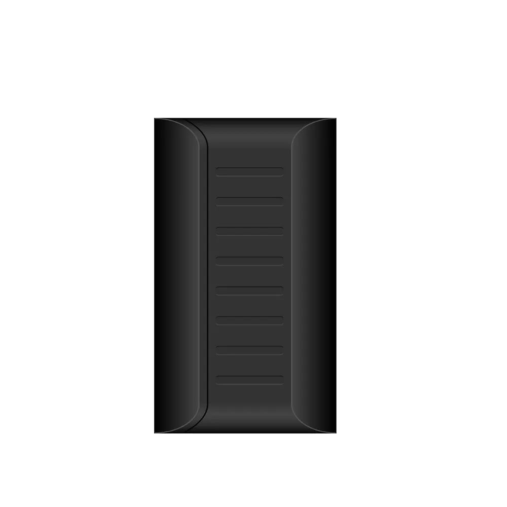 Black GPS locator tracker with 5000 mAh battery, waterproof mini casing, magnet mount, 90 x 74 x 25 mm
