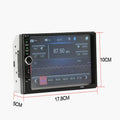 7-inch dual spindle vehicle mp5 player with Bluetooth and reversing function, black, LCD screen