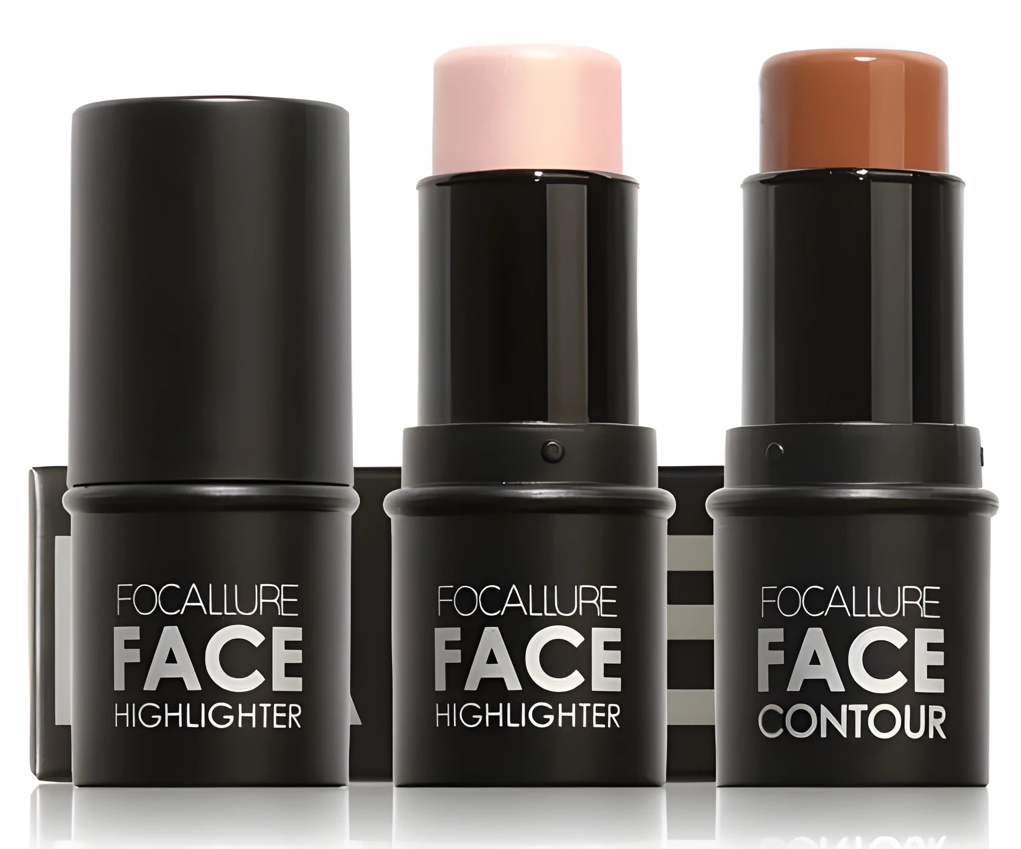 Face contour highlighter cream stick in a choice of four shades for cheekbone and brow bone definition