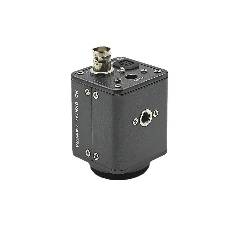 Hc-109 industrial gun camera with metal body and lens detail