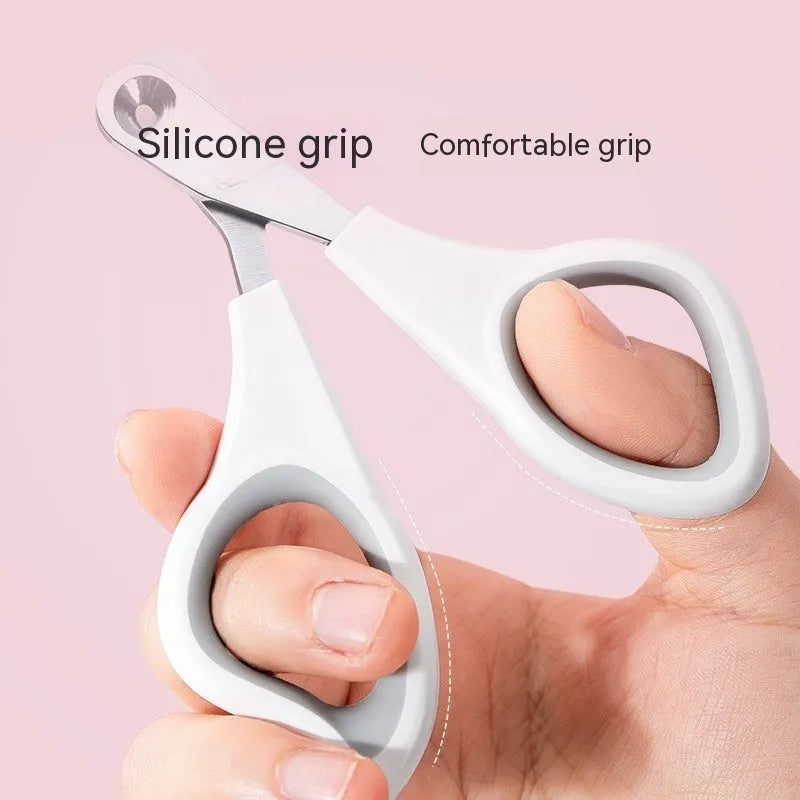 Cat nail clippers with round drip tip nail scissors, ABS body, medium and small size for cats
