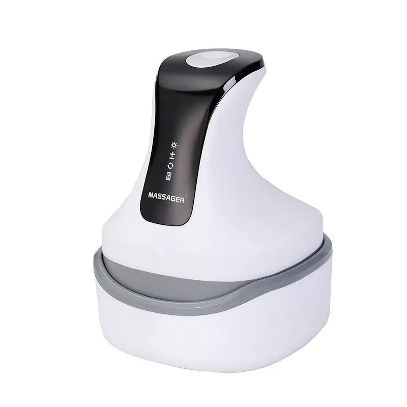Water Wave cat head massager unit in vanilla blue colour with visible push buttons.