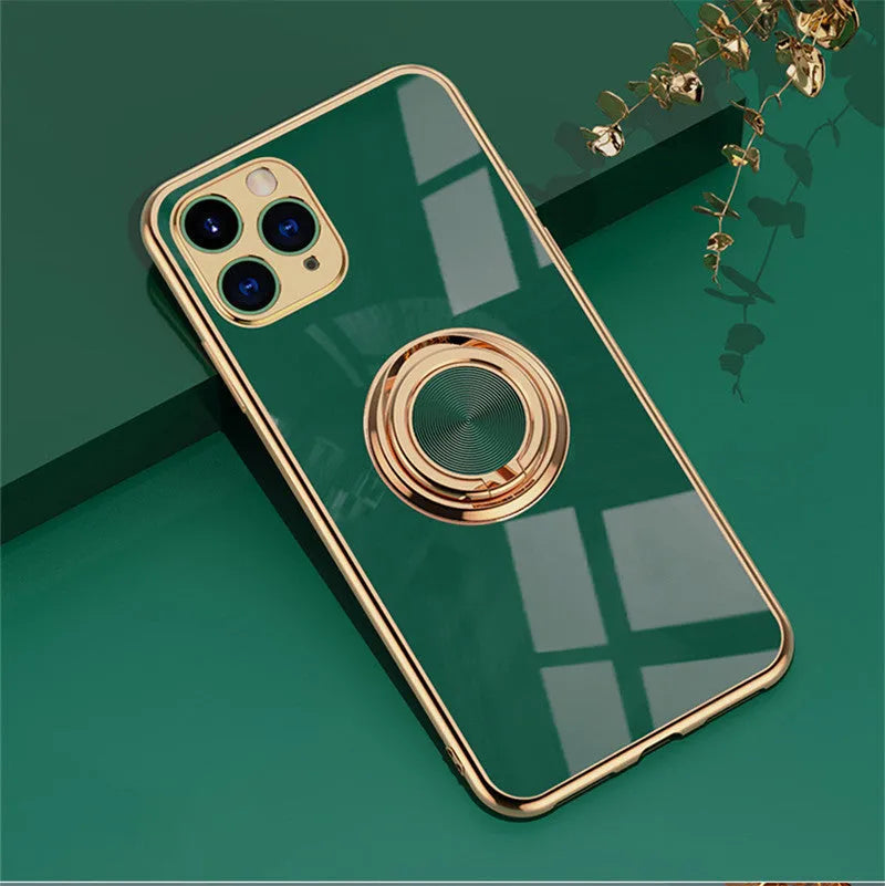 Soft TPU silicone phone case for iPhone in milk tea colour, showing camera hole and slim profile.