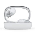Clip-on Bluetooth headset with digital display in pink, white, and black colours