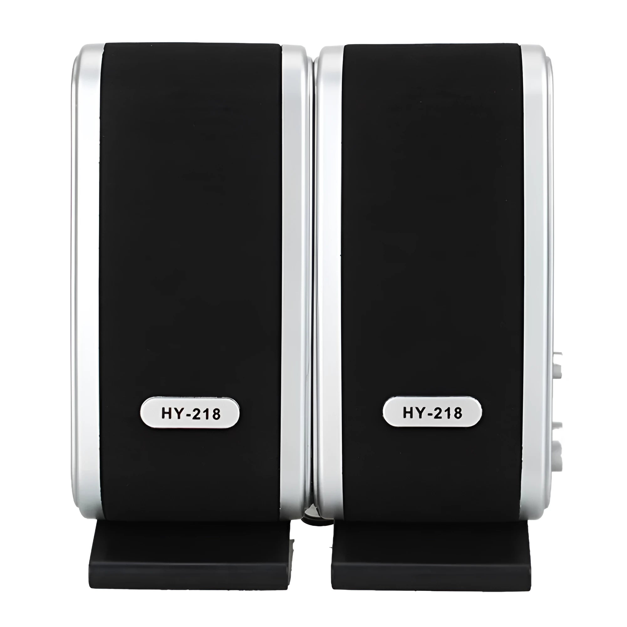 Black notebook mini speaker with USB cable for computer audio enhancement