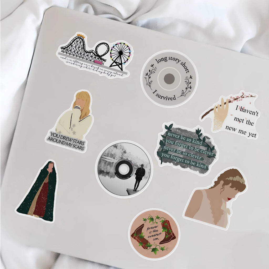 50 sheets of waterproof graffiti cartoon stickers measuring 4-6cm for luggage and notebook decoration