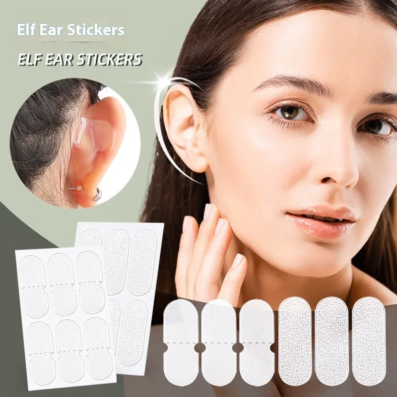 Transparent and frosted disposable TPU ear patches 0.1cm thick for styling