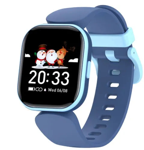 Blue H39T smart children's watch with a sporty TPU strap and a 1.4-inch screen displayed on a wrist.