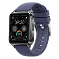 Multi-sport fitness watch with large tempered glass screen on a silicone wristband