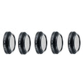 Slim aluminium alloy camera filter set for DJI Mavic drone with ND, CPL, and UV filter options.