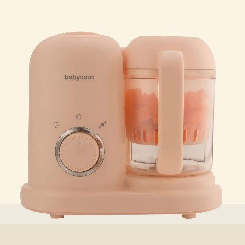 Green or pink baby food processor and steamer blender with 10 litre capacity