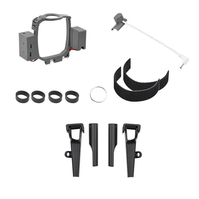 DJI Mavic 2 airdrop thrower in grey ABS with bottom tripod and release mechanism