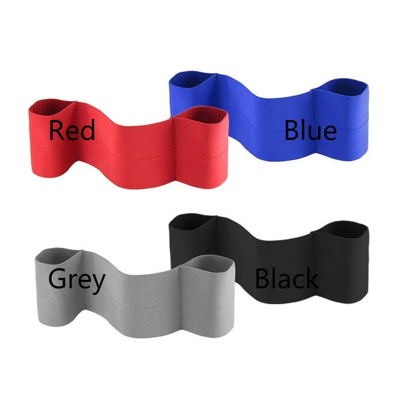 Elastic elbow bandage for sports protection in red, grey, blue, and black colour options.