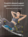 Home female belly training waist-shaping machine with metal frame, black ribbon drawstring, 113x30x70cm