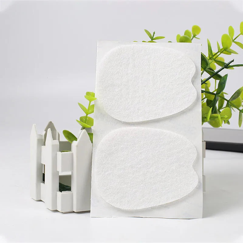 White thin felt shoe tongue protection stickers for anti-wear front palm coverage