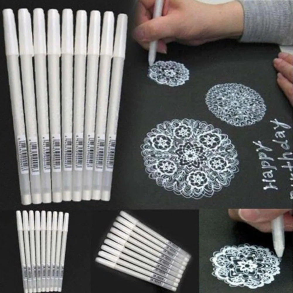 Touchnew highlight pen with 0.8mm tip for black card decoration in golden, silver or white