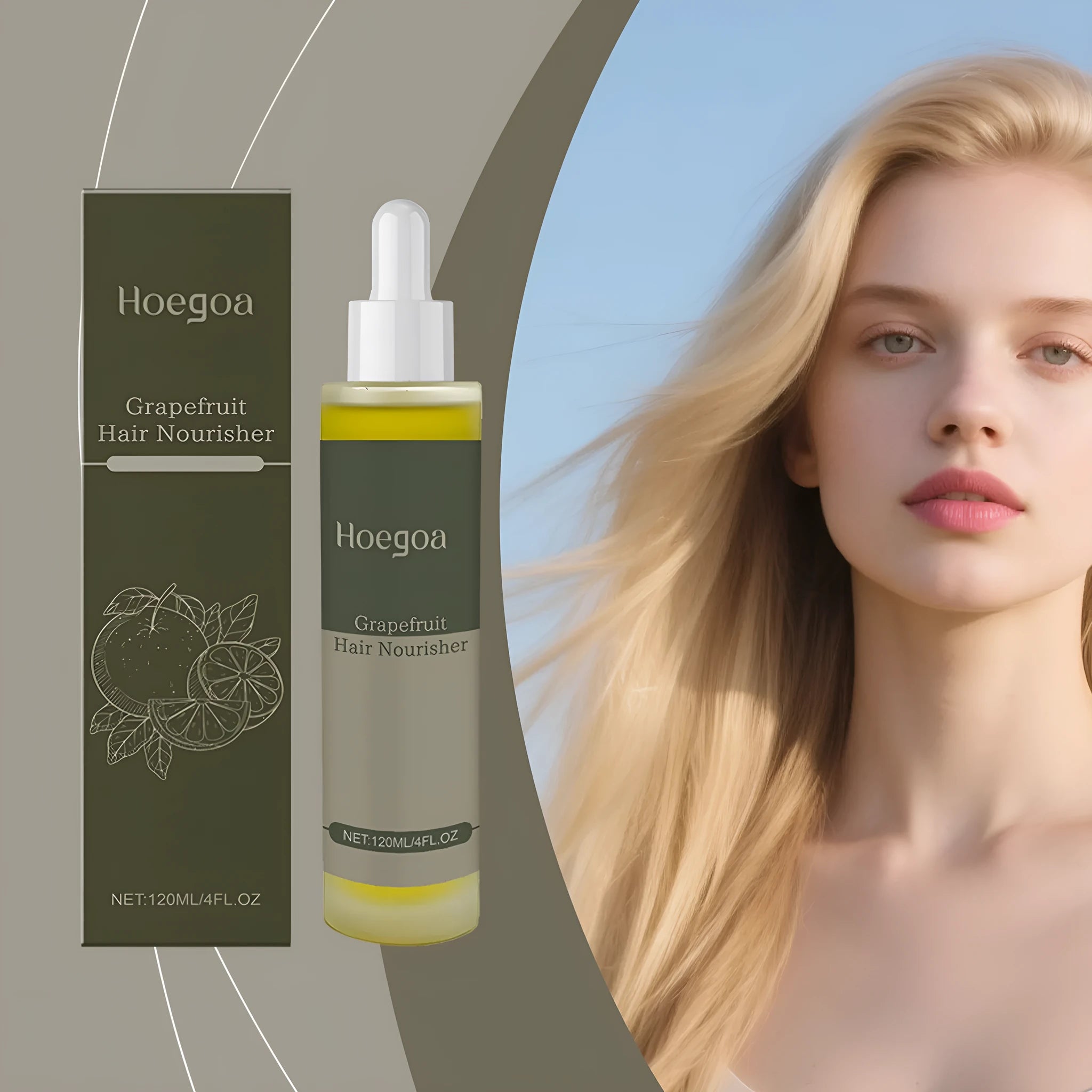 120ml bottle of grapefruit seed oil hair conditioner with botanical oils