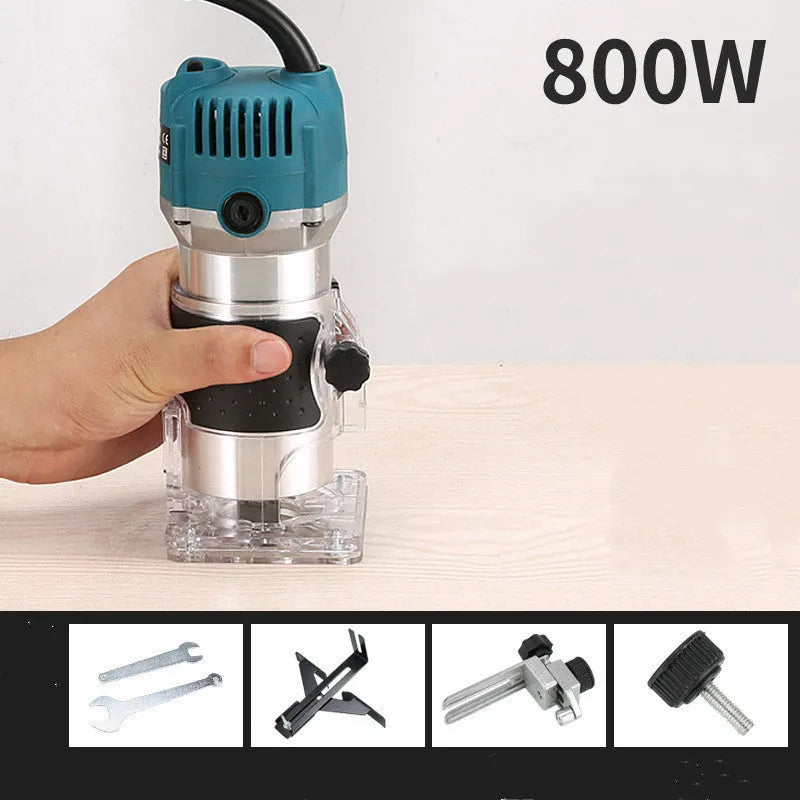 800W electric wood polishing trimmer with aluminium casing and power cord