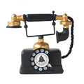 Black synthetic resin hanging ornament with distressed dirty and old finish and abstract modelling for model displays