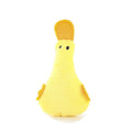 Colourful plush duck pet toy with catnip filling, squeaker, and rattle for cats and dogs