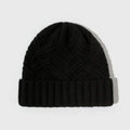 Wool knitted women's hat with dome crown in one of six colours: ivory white, khaki, red, brown, grey, or black.