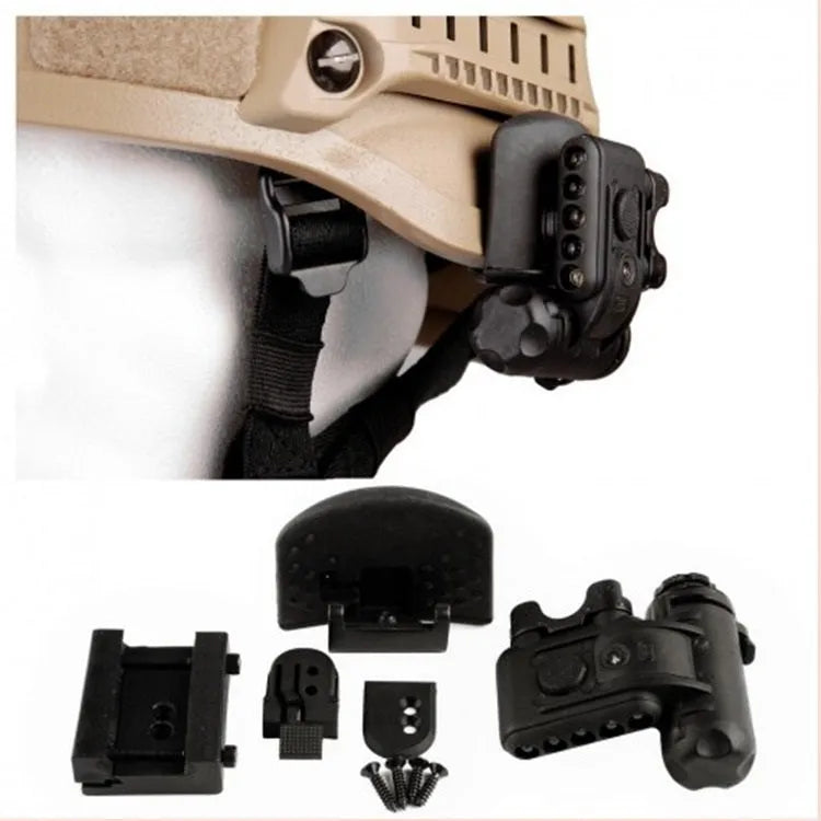 Element second generation tactical helmet lamp, external helmet light in Black or Sand with white, red and invisible light LEDs