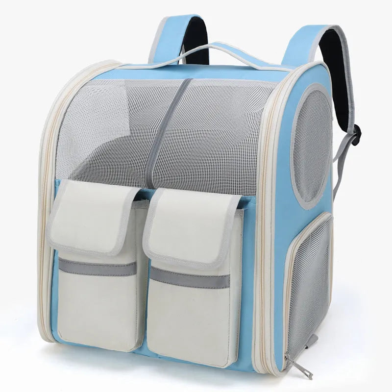 Yellow pet trolley bag canvas carrier backpack with pull rod for cats and small dogs up to 7.50kg