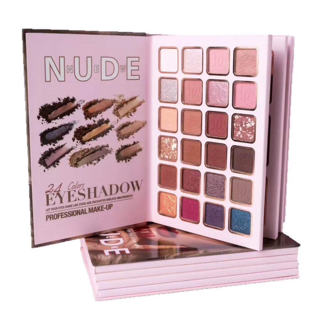 Multifunctional eye shadow plate with matte and shimmer finishes, blush, and highlight in a compact palette, colour U137A