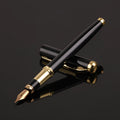 Red and black metal shell ink pen with a 0.5mm Yijin nib tip