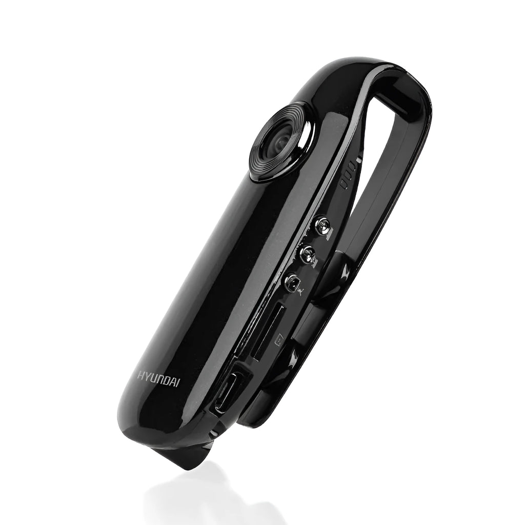 Black portable HD video recording pen with 1080p resolution and USB cable